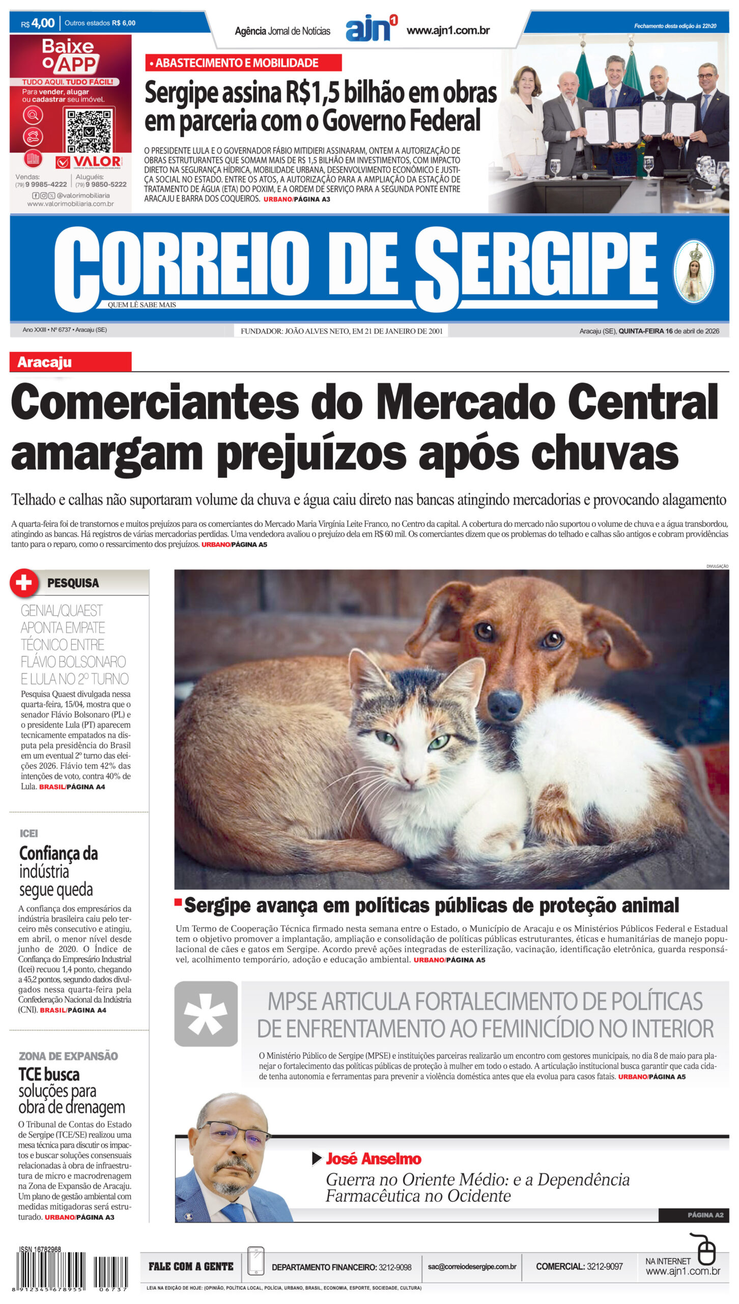 Correio de Sergipe - Edição: 6737 - 16-04-2026