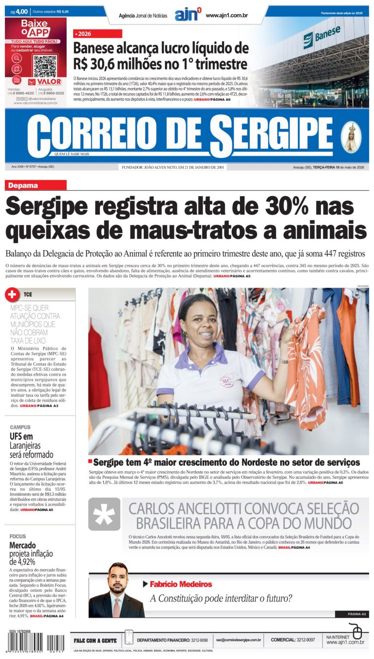 Correio de Sergipe – Edição: 6757 – 19-05-2026