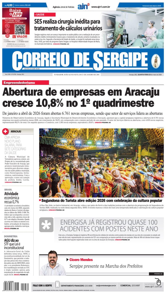 Correio de Sergipe – Edição: 6758 – 20-05-2026