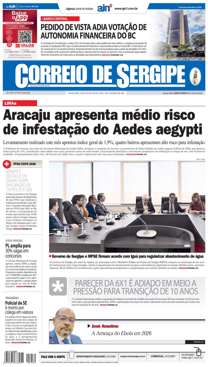 Correio de Sergipe – Edição: 6759 – 21-05-2026