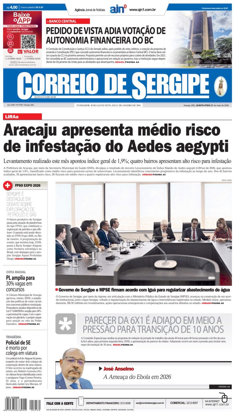 Correio de Sergipe – Edição: 6759 – 21-05-2026