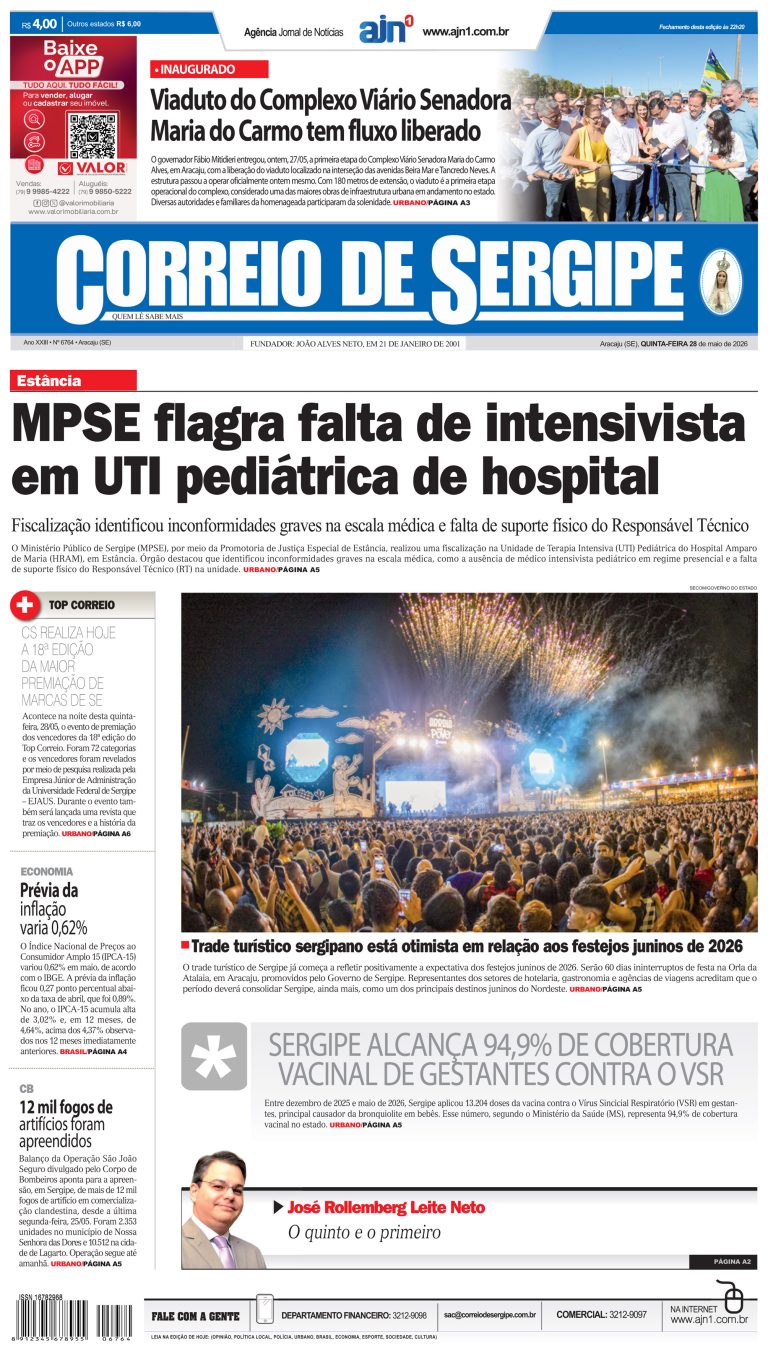 Correio de Sergipe – Edição: 6764 – 28-05-2026
