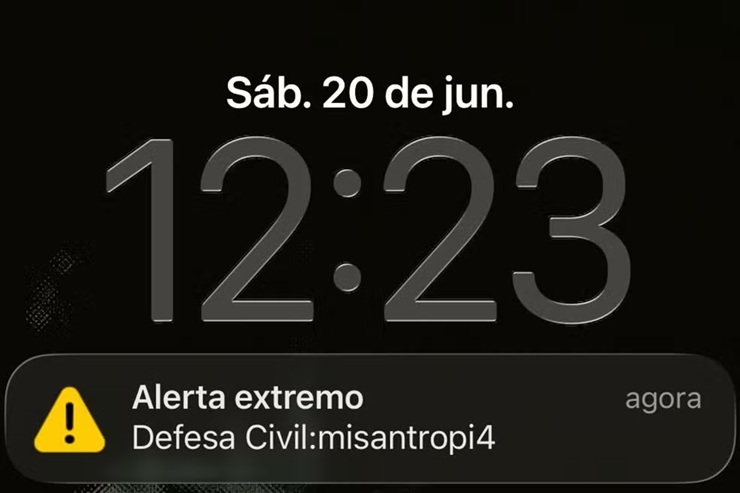 Alertas falsos não seguiram padrão operacional do ‘Defesa Civil Alerta’