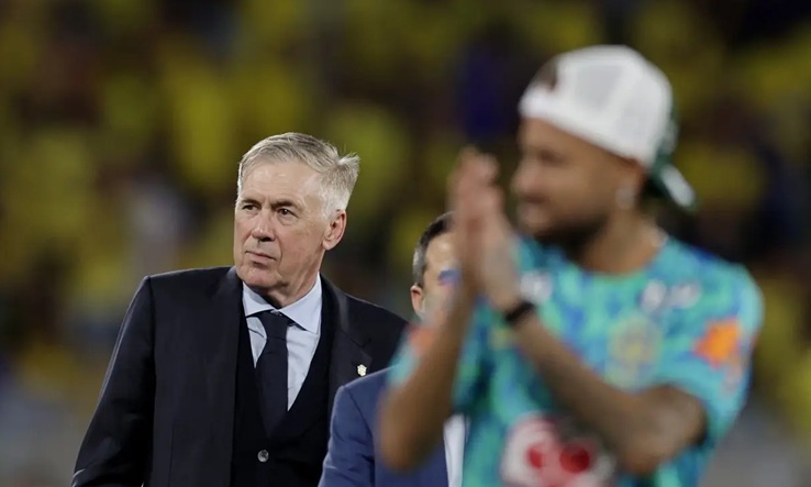 Ancelotti confirma retorno de Neymar à Seleção contra a Escócia na Copa