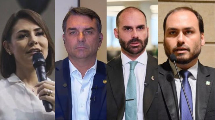 Relembre as brigas de Michelle, Flávio, Eduardo, Carlos e Renan Bolsonaro