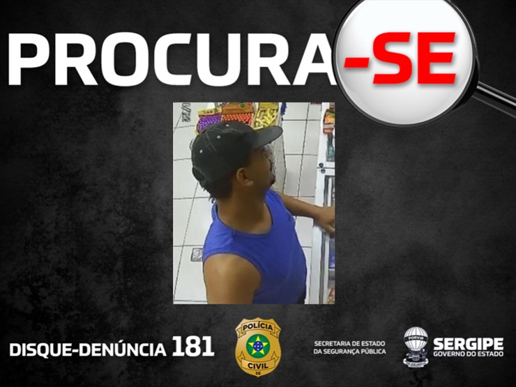 Polícia divulga imagem de suspeito de série de roubos em Socorro