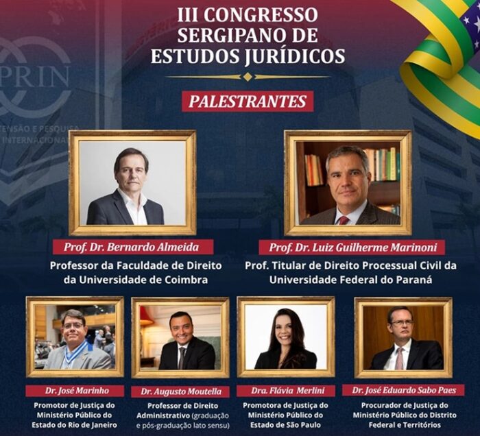 UFS realiza congresso jurídico com participação de especialistas nos dias 17 e 18 de agosto