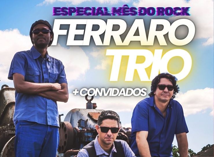 Café da Gente Sergipana recebe Ferraro Trio em noite dedicada ao rock