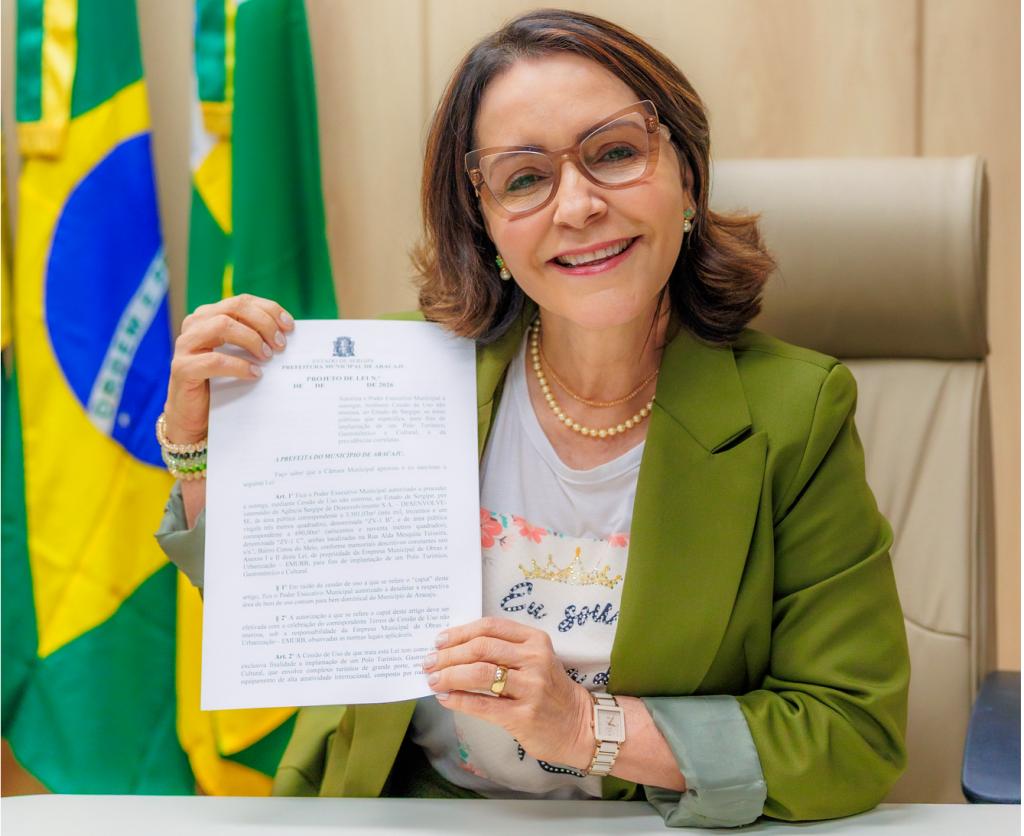 Prefeita de Aracaju assina projeto que viabiliza polo turístico, gastronômico e cultural com roda-gigante na capital