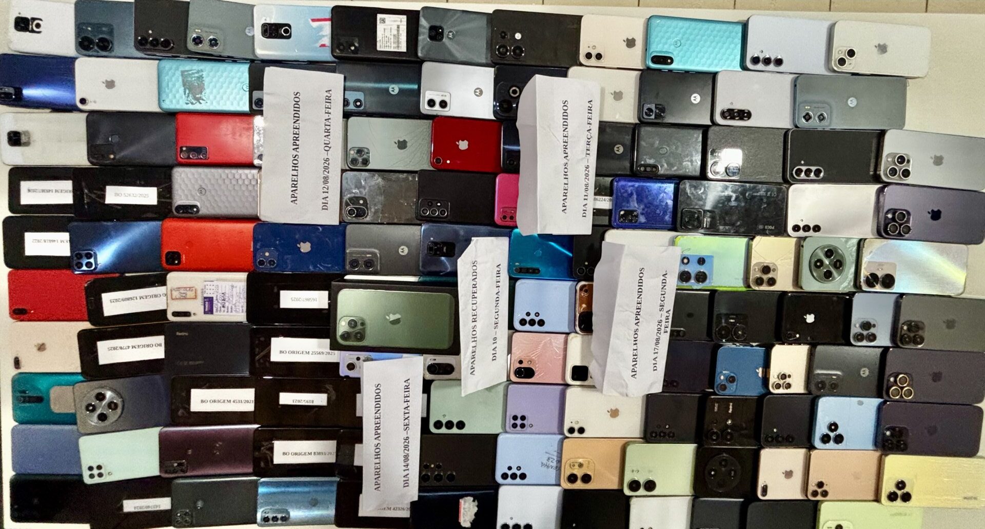 PC devolve cerca de 700 celulares recuperados na Operação Última Chamada