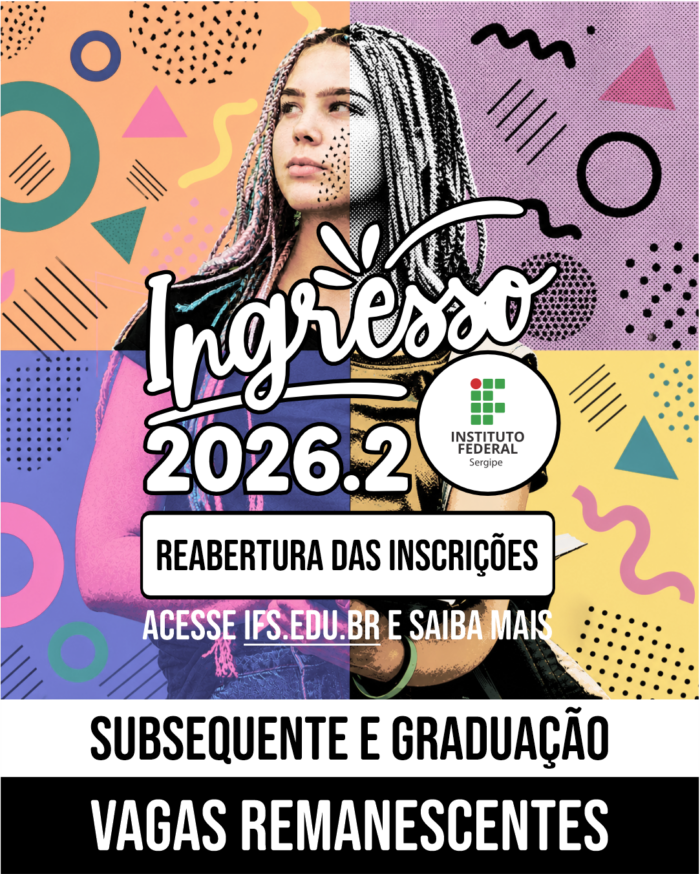 Inscrição para vagas remanescentes em cursos técnicos e de graduação no Instituto Federal de Sergipe segue até 17 de agosto