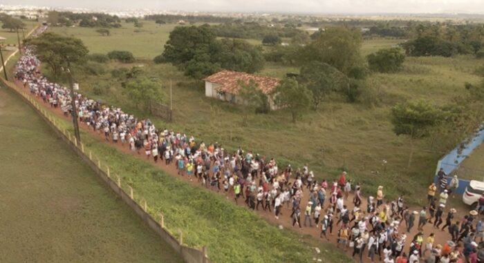 Fiéis participam de peregrinação até capela de Santa Dulce em Itabaiana
