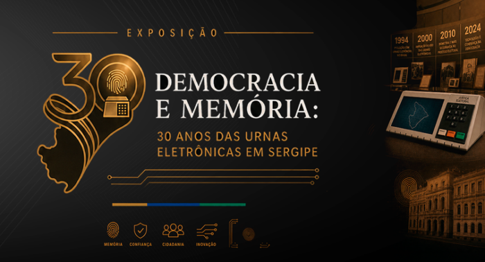 ‘Democracia e Memória’: exposição do Tribunal Regional Eleitoral de Sergipe, a partir de terça-feira (18), celebra 30 anos das urnas eletrônicas