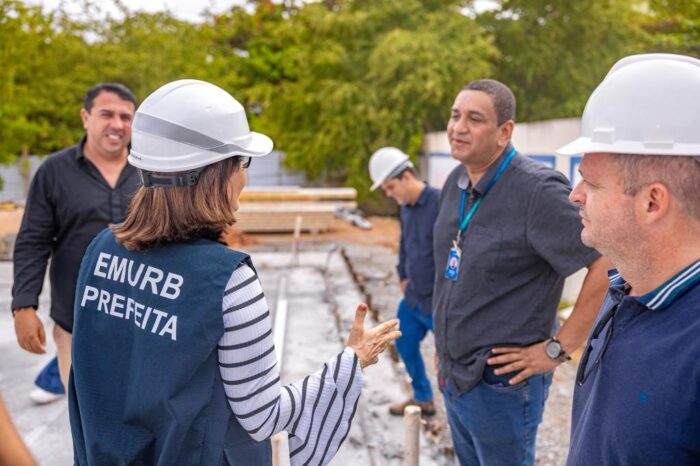 Prefeita de Aracaju acompanha avanço das obras da UBS Senadora Maria do Carmo Alves, no bairro Jabotiana