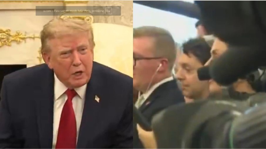 Trump manda repórter se calar após pergunta sobre Kim Jong Un