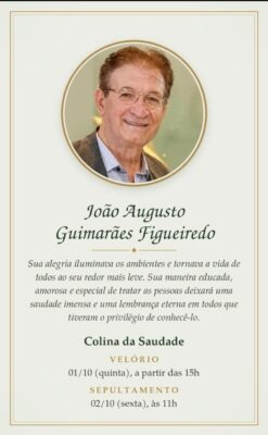 Morre João Augusto Guimarães Figueiredo