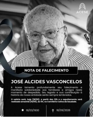 Corpo do empresário José Alcides Vasconcelos é sepultado