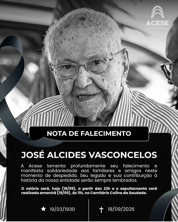 Corpo do empresário José Alcides Vasconcelos é sepultado
