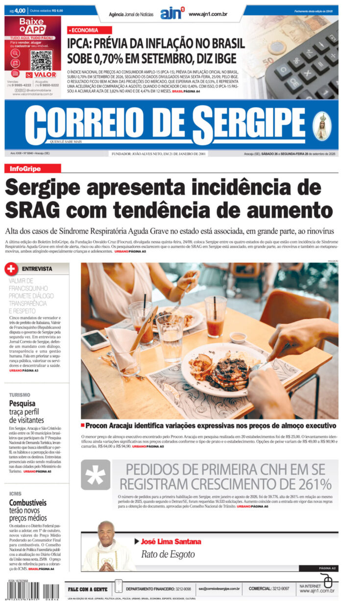 Capa do Correio de Sergipe