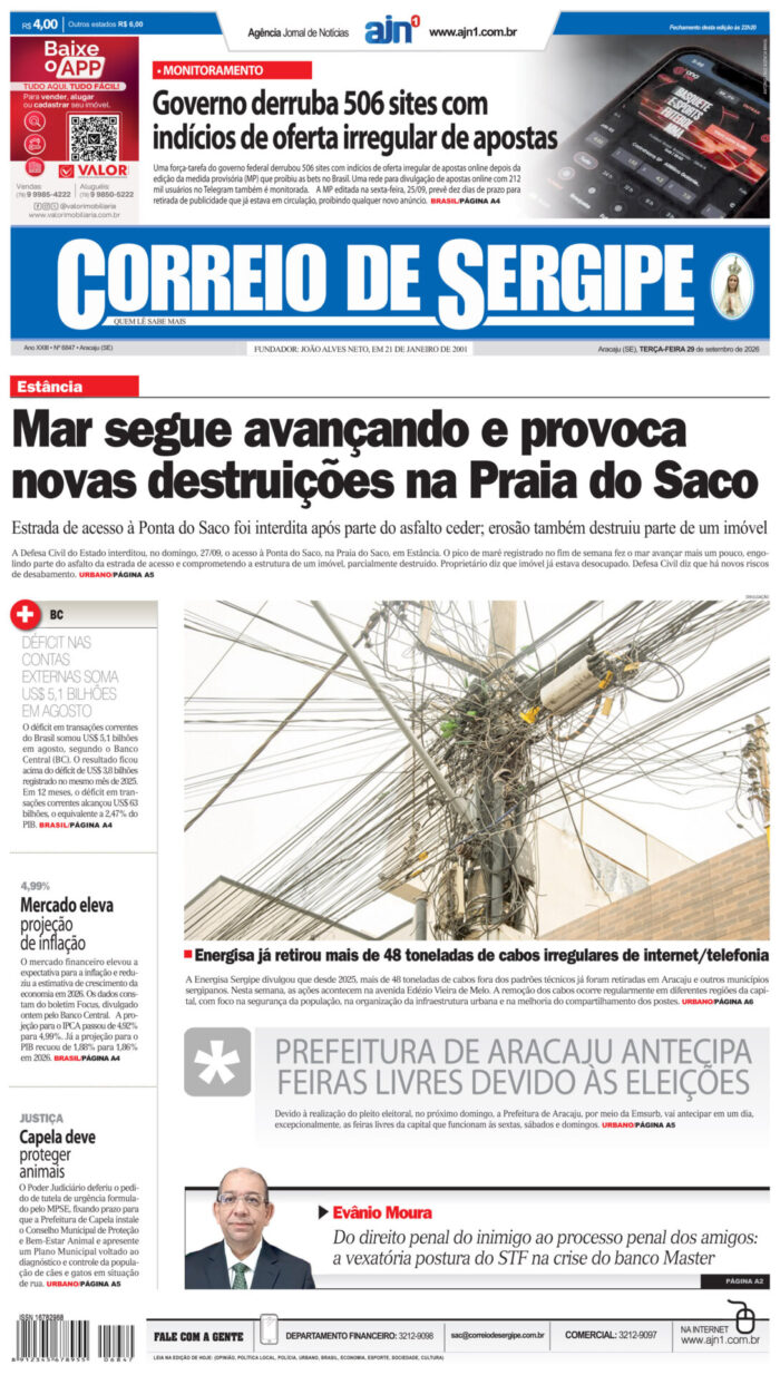 Capa do Correio de Sergipe