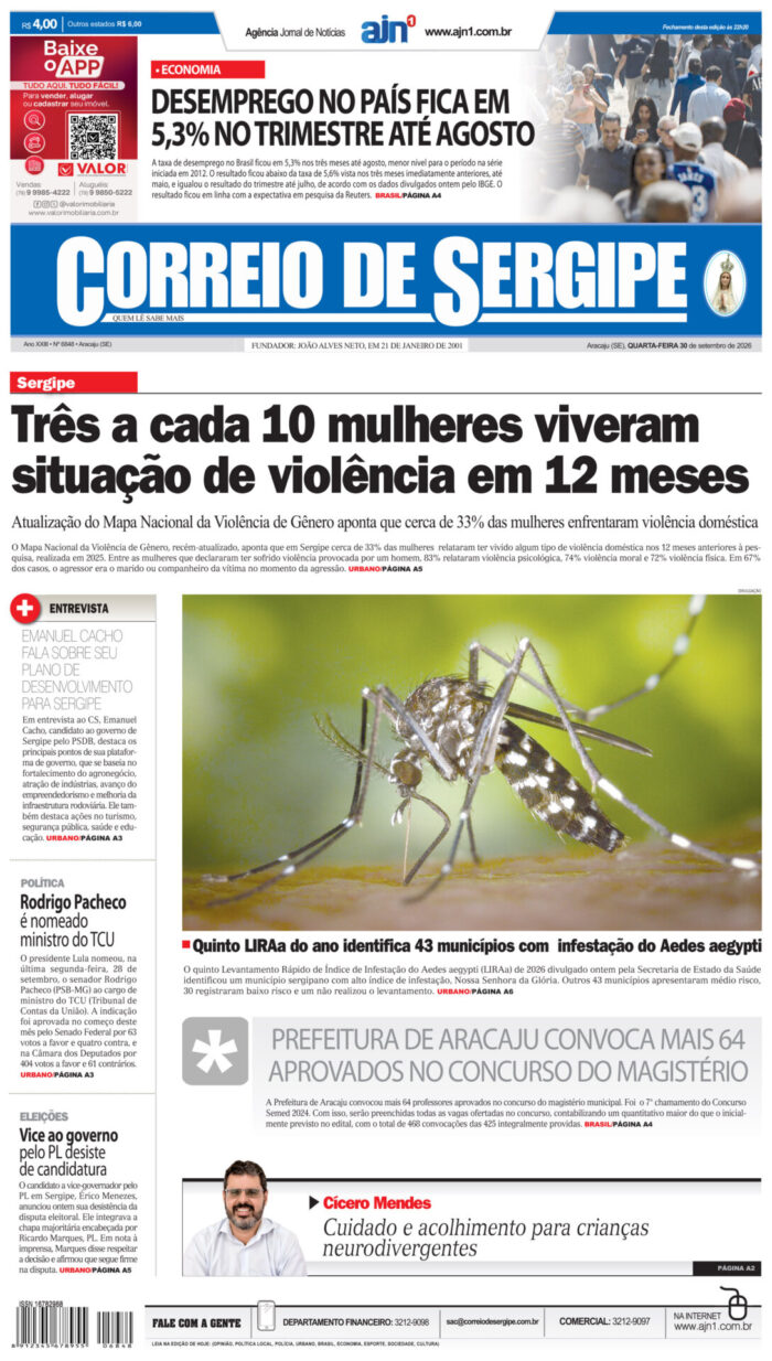 Capa do Correio de Sergipe