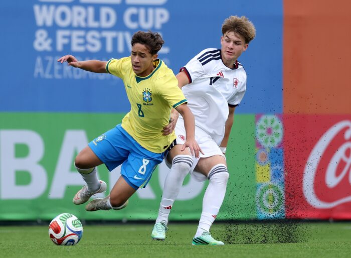 República Tcheca derrota Brasil nas quartas de final da Copa do Mundo e Festival Sub-15 da FIFA