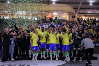 Brasil conquista tricampeonato na Copa das Nações de Futsal