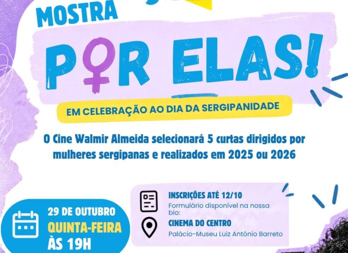 Cinema do Centro seleciona curtas de mulheres sergipanas para sessão gratuita