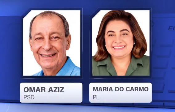 Omar Aziz e Maria do Carmo vão ao 2º turno pelo governo do Amazonas