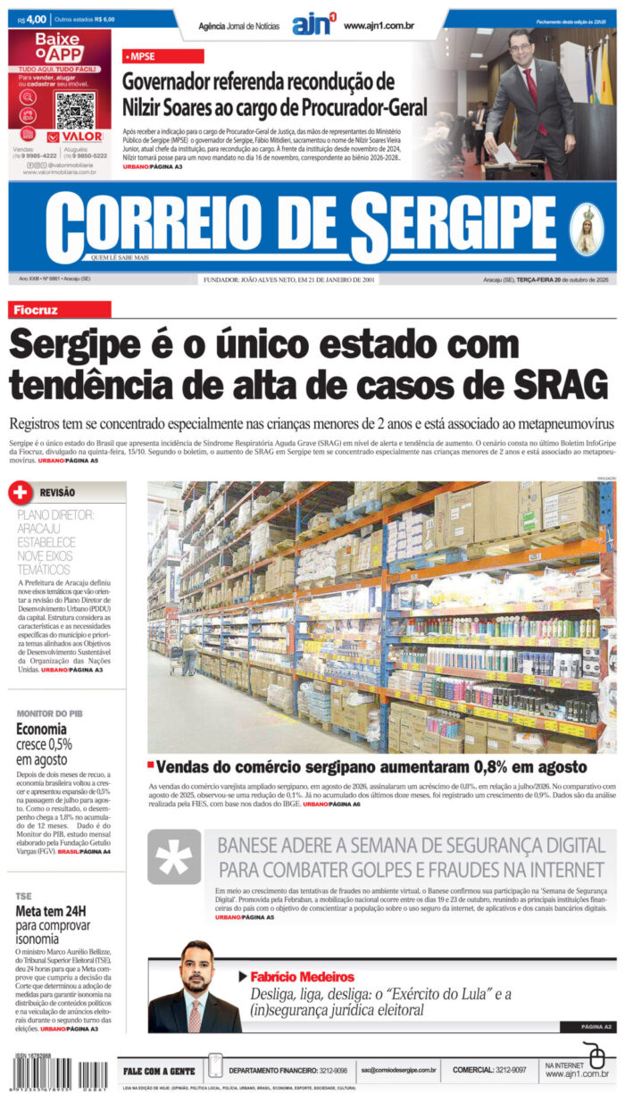 Capa do Correio de Sergipe