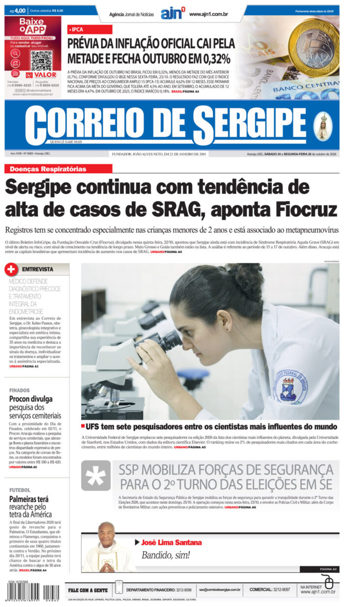 Capa do Correio de Sergipe