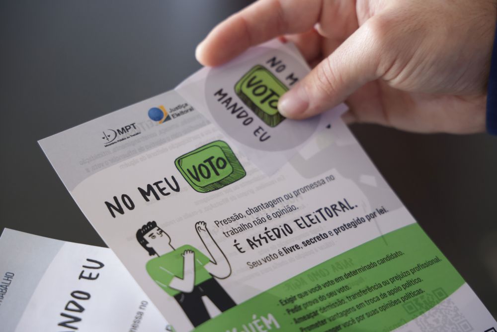 “No Meu Voto Mando Eu”: campanha nacional mobiliza Justiça do Trabalho durante período eleitoral