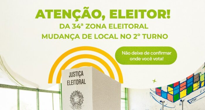 Tribunal Regional Eleitoral de Sergipe informa mudança pontual em local de votação para 2º turno