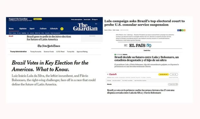 Jornais dizem que voto no Brasil define geopolítica na América Latina
