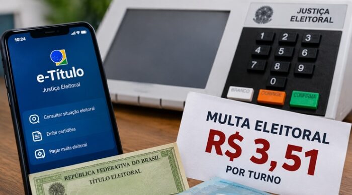 Eleitor que faltar ao 1º turno sem justificar terá multa de R$ 3,51