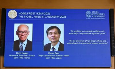 Nobel de Química vai para dupla por descoberta do mistério das “moléculas espelhadas”