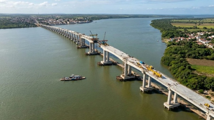 Ponte de R$ 207 milhões entre Sergipe e Alagoas tem entrega prevista para dezembro de 2026